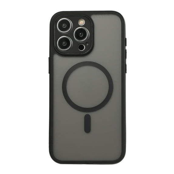 Matte Case for iPhone 13 Pro Max, Magnetic Design Case Compatible with MagSafe, Frosted Shockproof Non-Slip Military Grade Protection Phone Cover for iPhone 13 Pro Max, Black