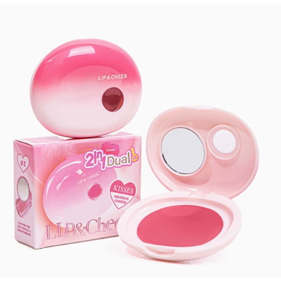 Matte Cheek Lip Mud Dual-use For Lips And Cheek Lip Clay High Pigment Lipstick Blush Lasting Lip Tint, 02＃