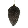 thumbnail image 1 of Matte Chocolate Brown Shatterproof Pine Cone Christmas Ornament 10", 1 of 4