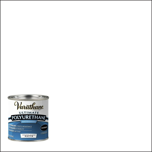 Matte Clear, Varathane Ultimate Polyurethane Water-Based-262075, Half Pint