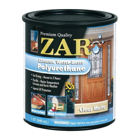 Matte Clear Water-Based Polyurethane, 1 qt. - Case of 4