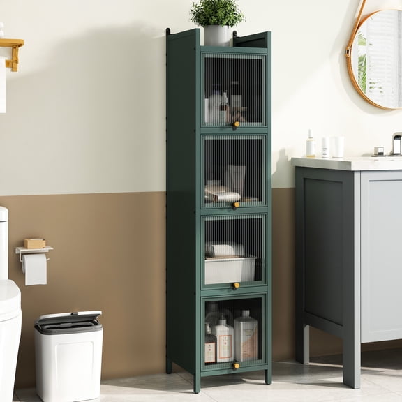 Matte Dark Green Sideboard / Suitable for Various Home Scenes / Rust-resistant & Sturdy