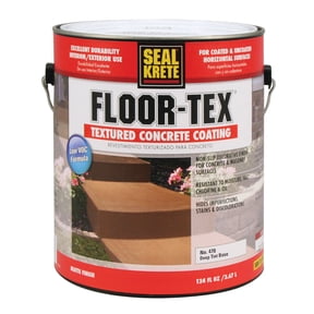 Matte Deep Tint Base, Seal-Krete Floor-Tex Non-Slip Textured Concrete Coating, 1 Gal, 4 Pack