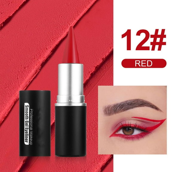 Matte Eyeliner Pen, Waterproof Eyeliner Gel, Long-Lasting Smudge Proof Eye Makeup, Quick Drying Thin Tip Precision Design