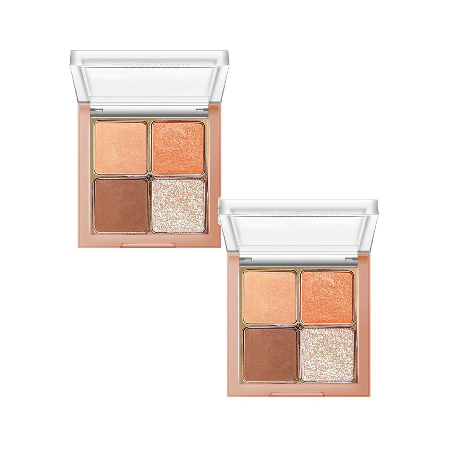 Matte Eyeshadow Palette, 4 Color Eye Shadow Highlighter to Create Conto