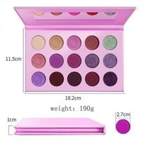 Matte Eyeshadow Palette, Glitter Eyeshadow Kit, Long Lasting 15 Color Cosmetic Makeup Set, Non Irritating Fine Powder, Easy To Apply for Party and Daily Use