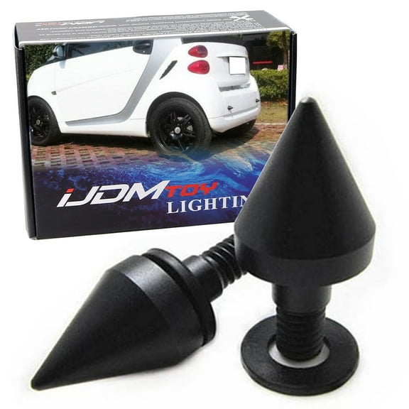 Matte Finish Black Finish Front or Rear Bumper Protector Spikes Guards For 2007-2015 W451 Smart Fortwo