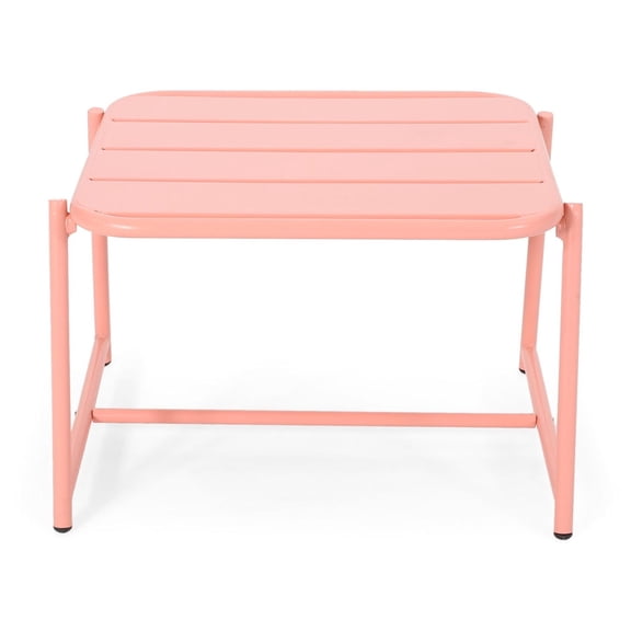 Matte Finish Iron Side Table with Modern Aesthetic / Perfect for Patio Decor