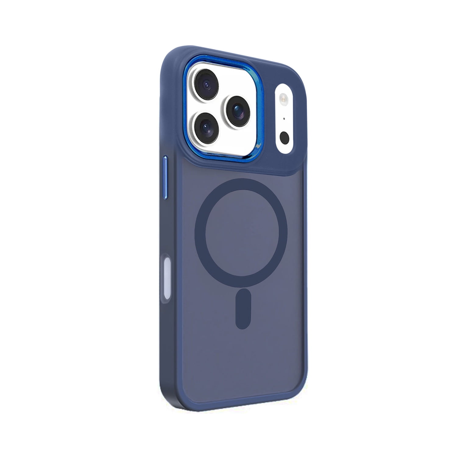 Matte Finish Magnetic Charging Case for iPhone 17 Pro Max - Navy Blue