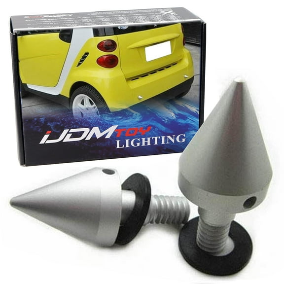 Matte Finish Silver Finish Front or Rear Bumper Protector Spikes Guards For 2007-2015 W451 Smart Fortwo