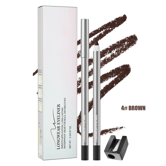 Matte Gel Eyeliner Pencil, Waterproof No Smudge Gel Eyeliner, Gel Eye Makeup Pen with Sharpener for Daily Beauty