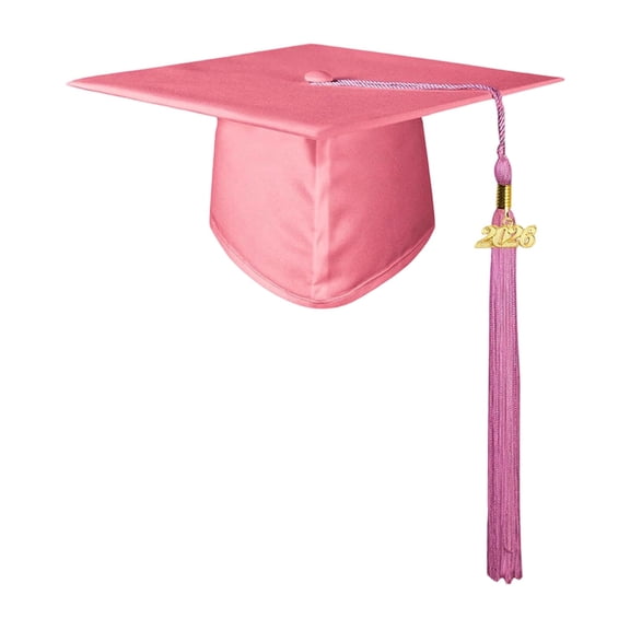Matte Graduation Cap with 2026 Tassel for Adults High School and Master , Gift for Woman and Man