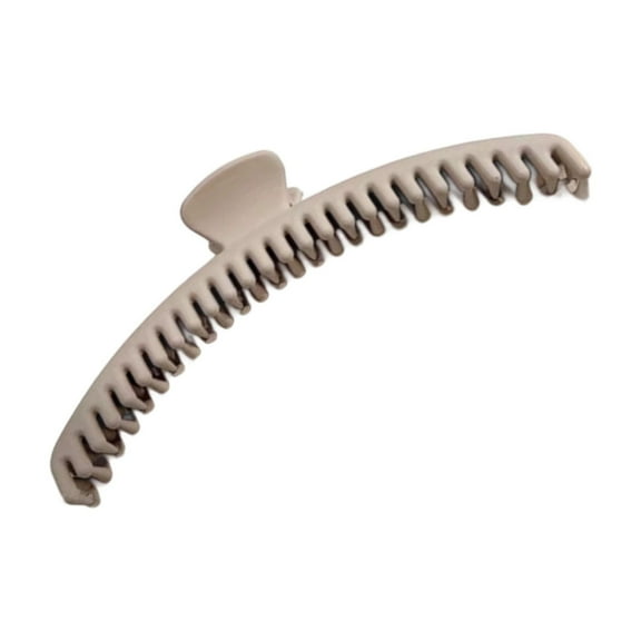 Matte Hair Claw For Heavy Hair Strong Spring Mechanism Tightly Arranged Teeth Professional Styling Accessory
