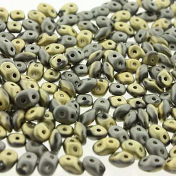 Matte Jet California Graphite Superduo Beads DU0523980-98847-TB