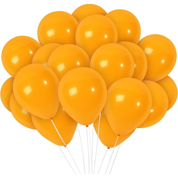 Matte Lemon Yellow Balloons - 10 Inch Latex Balloons - 72 Pack