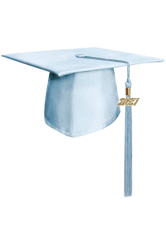 Matte Light Blue Graduation Cap Tassel