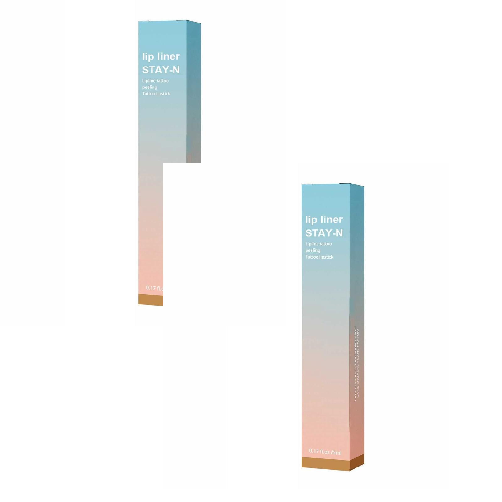 Matte Lip Glaze,Removable Lip Liner Pencil 2024 Plump Lines Long