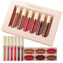 Matte Lip Gloss, Liquid Lipstick, Non-Stick Cup Lip Glaze Set, Long-Lasting Moisturizing formula, Smooth Application, Safe and Clean Ingredients, Suitable for Party and Wedding Makeup