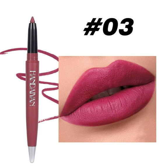 Matte Lip Liner, Long Lasting Lipstick Pen, Precise Lip Contouring Pencil with Smooth Application, Waterproof and Smudge Resistant, Lightweight and Easy to Use for Daily Makeup
