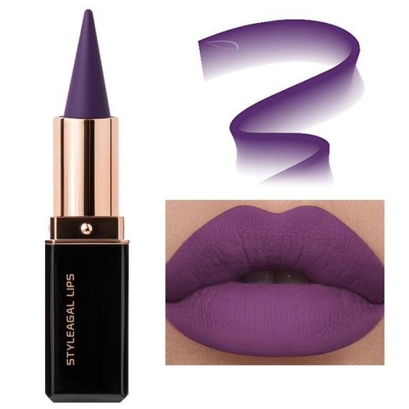 Matte Lip Liner Pen Matte Cone Lipstick E05 - Lip Liner Pencil & Transfer Proof Smooth Longwear Lipstick Liner With Precision Tip For No Stain Non Feathering Definition, Back To Sc Makeup Organizers