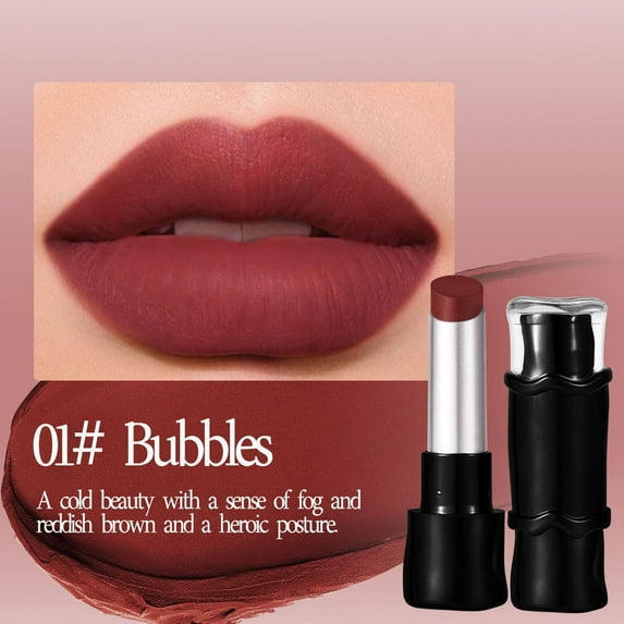 Matte Lipstick, Long Lasting Lipstick, Soft Focus Velvet Matte Lip Color with High Color Rendering and Comfortable Texture, Lightweight and Non-Drying formula for All Day Wear