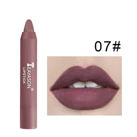 Matte Lipstick, Moisturizing Lip Gloss, Smooth Matte Texture Lipstick with Full Color Development, Soft Comfortable Easy to Apply Lip Makeup
