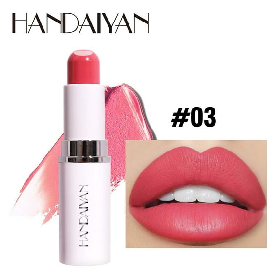 Matte Lipstick, Moisturizing Lipstick, Two In One Sandwich Lipstick Long Lasting Color, Smooth Application, Soft Texture, Suitable for All Seasons, Lightweight Creamy formula, Salon and Home Use