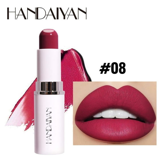 Matte Lipstick, Moisturizing Lipstick, Two In One Sandwich Lipstick Long Lasting Color, Smooth Application, Soft Texture, Suitable for All Seasons, Lightweight Creamy formula, Salon and Home Use