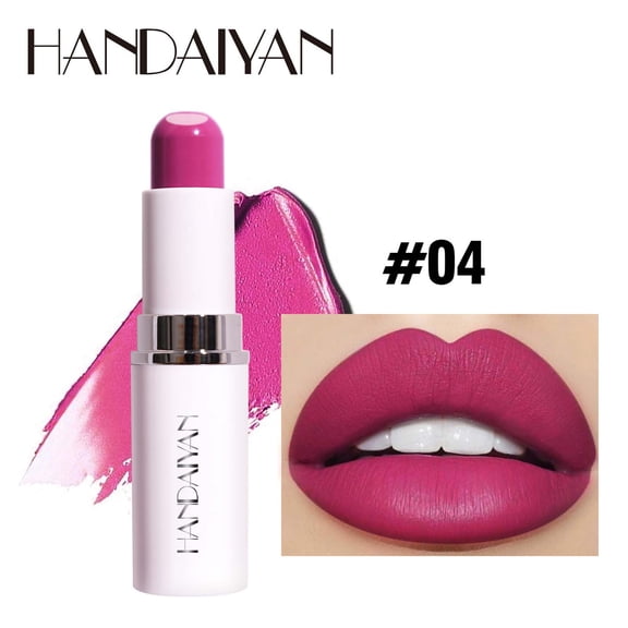 Matte Lipstick, Moisturizing Lipstick, Two In One Sandwich Lipstick Long Lasting Color, Smooth Application, Soft Texture, Suitable for All Seasons, Lightweight Creamy formula, Salon and Home Use