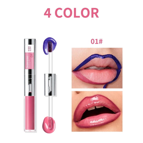 Matte Liquid Lip Gloss, Diamond Shimmer Metallic Liquid Lipstick, Long Lasting Non Stick Cup Lip Gloss, Shimmer Lightweight Hydrating Full Coverage Lip Color, Non-Sticky, High Shine Finish (#01)