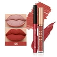 thumbnail image 1 of Matte Liquid Lipstick, Lip Liner Pens, Long Wear Lip Stain with Velvety Pigment, Double Ended Design for Precise Lip Line, Smooth Creamy Texture, Cruelty-Free, Suitable for Daily Makeup, 1 of 4