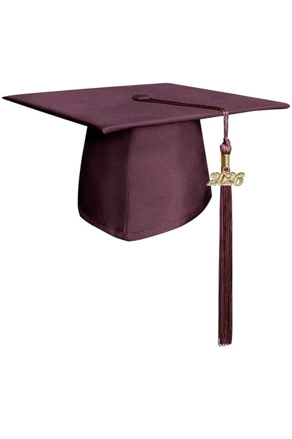 Matte Maroon Graduation Cap Tassel