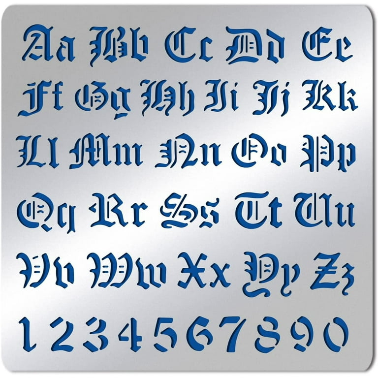 Reusable Matte Metal Alphabet & Number Stencil Template, Wood/Leather Burning, Engraving, Scrapbooking, 6.14x6.14 inch - Walmart.com 2mm-40mm-diameter-range-circles-measuring-drawing-stencil-template-ruler-ebay