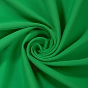 Matte Milliskin Tricot Fabric 58/60 Inch Stretch Medium Weight Wrinkle Resistant Moisture Wicking Knit By The Yard - Kelly Green 1 Yard