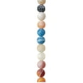 thumbnail image 1 of Matte Multicolor Crackled Agate Round Beads - 8mm by Bead Landing, 1 of 2