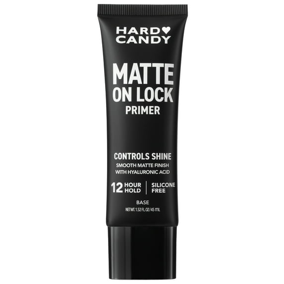 Hard Candy Matte On Lock Water-Based Shine-Free Face Primer Oil Control, Kaolin Clay, 12 Hr Hold, 1.52 fluid ounces