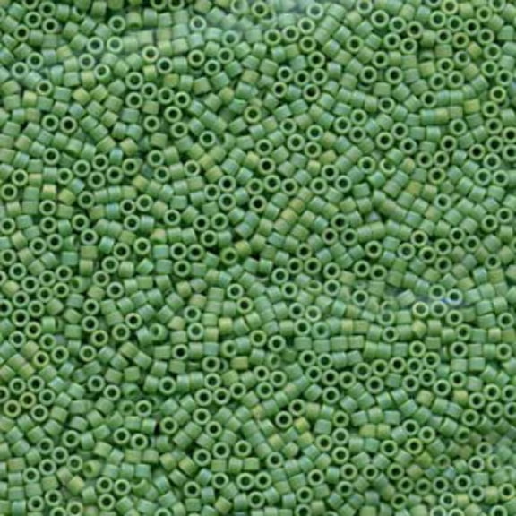 Matte Opaque Chartreuse AB Miyuki Delica Beads 10/0 DBM0877-TB