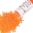 thumbnail image 1 of Miyuki Delica Seed Beads – Size 11/0 (1.6 mm), DB0855, Matte Orange AB, 7.2 g, Approx. 1440 Beads, 1 of 7
