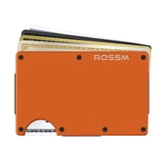 Matte Orange Slim RFID-Blocking Minimalist Wallet for Men