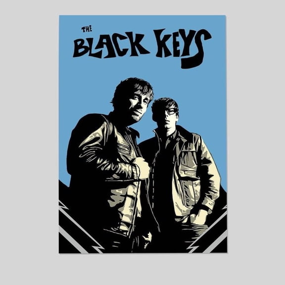 Matte Paper Poster Print The Black Keys - Jackets Retro Style - Size 24''x36'' -Gategoo