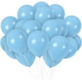 thumbnail image 1 of Matte Pastel Blue Balloons - 10 Inch Latex Balloons - 36 Pack, 1 of 5