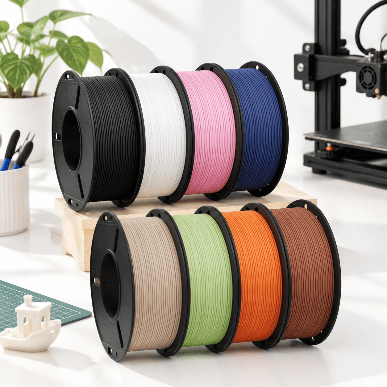 Matte Plament 1.75mm 8 Pack 250g Bundle - Walmart.com