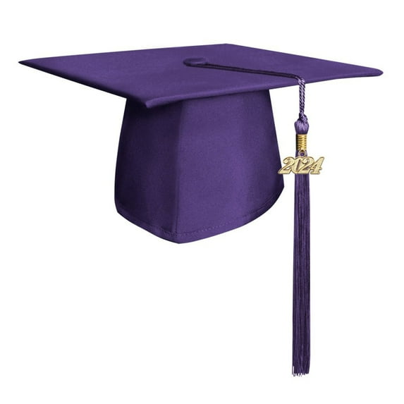 Endea Graduation Matte Purple Graduation Cap Tassel