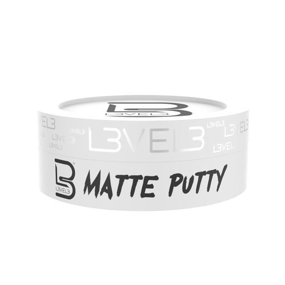 L3 Level 3 Matte Putty - Grooming Hair Product for Women and Men - Hair Texturizing Putty with Matte Finish