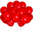 thumbnail image 1 of Matte Red Balloons - 12 Inch Latex Balloons - 72 Pack, 1 of 8