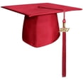 thumbnail image 1 of Endea Graduation Matte Red Graduation Cap  Tassel, 1 of 11