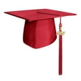 thumbnail image 1 of Endea Graduation Matte Red Graduation Cap  Tassel, 1 of 11