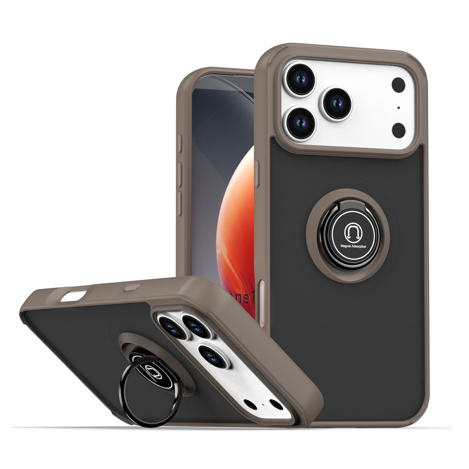 Matte Ring Case for iPhone 17 Pro Max - Desert