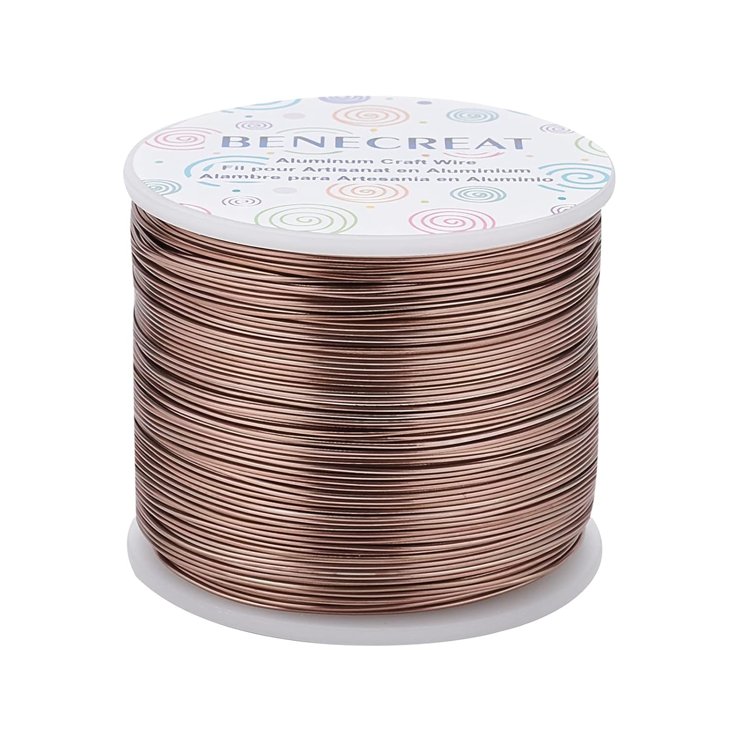Matte Round Aluminum Wire Coconut Brown 20 Gauge 0.8mm 235m/roll