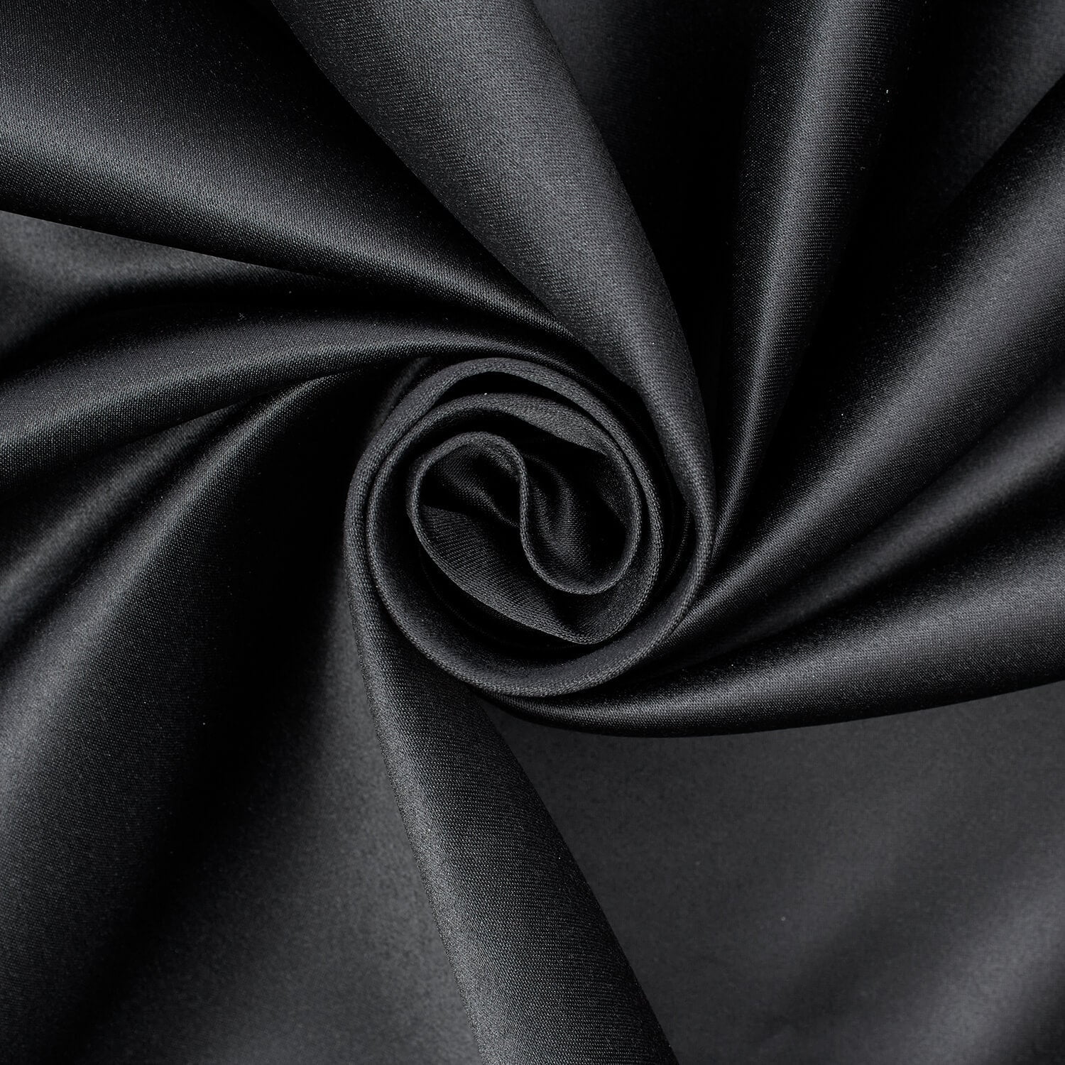 Matte Satin (Peau de Soie) Duchess Fabric Bridesmaid Dress 60" Wide Sold BTY Many Colors (Black)